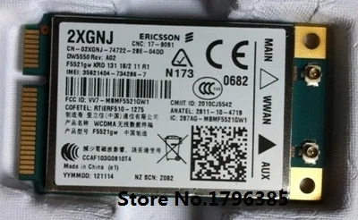 SSEA разблокированный DW5550 F5521gw Ericsson беспроводной 3G WCDMA HSPA WWAN карта GPS для Dell E6420 5520 6220
