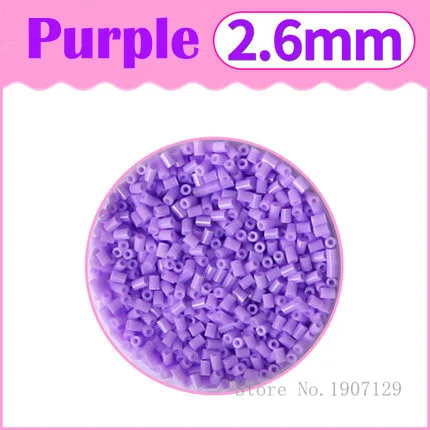 5000 шт./пакет 2,6 мм EVA Хама бусины 72 Цвета для детей забавная ремесла Сделай Сам ручной Perler Творческий интеллект развивающие игрушки - Цвет: Purple