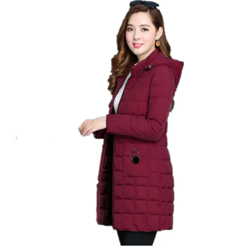 Winter Jacket 2019 Female Parka Cotton winter Jacket woman Plus Size 5XL Long Hooded thin Parkas autumn Coat Women Outwear G138