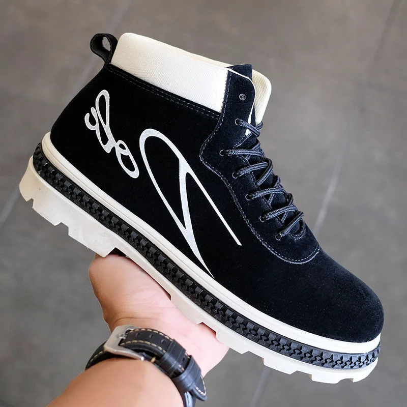 

Autumn Winter New men's shoes England Leather Boots Male boots Snow Male Shoes winter Casual Shoe Men short Boots High quality