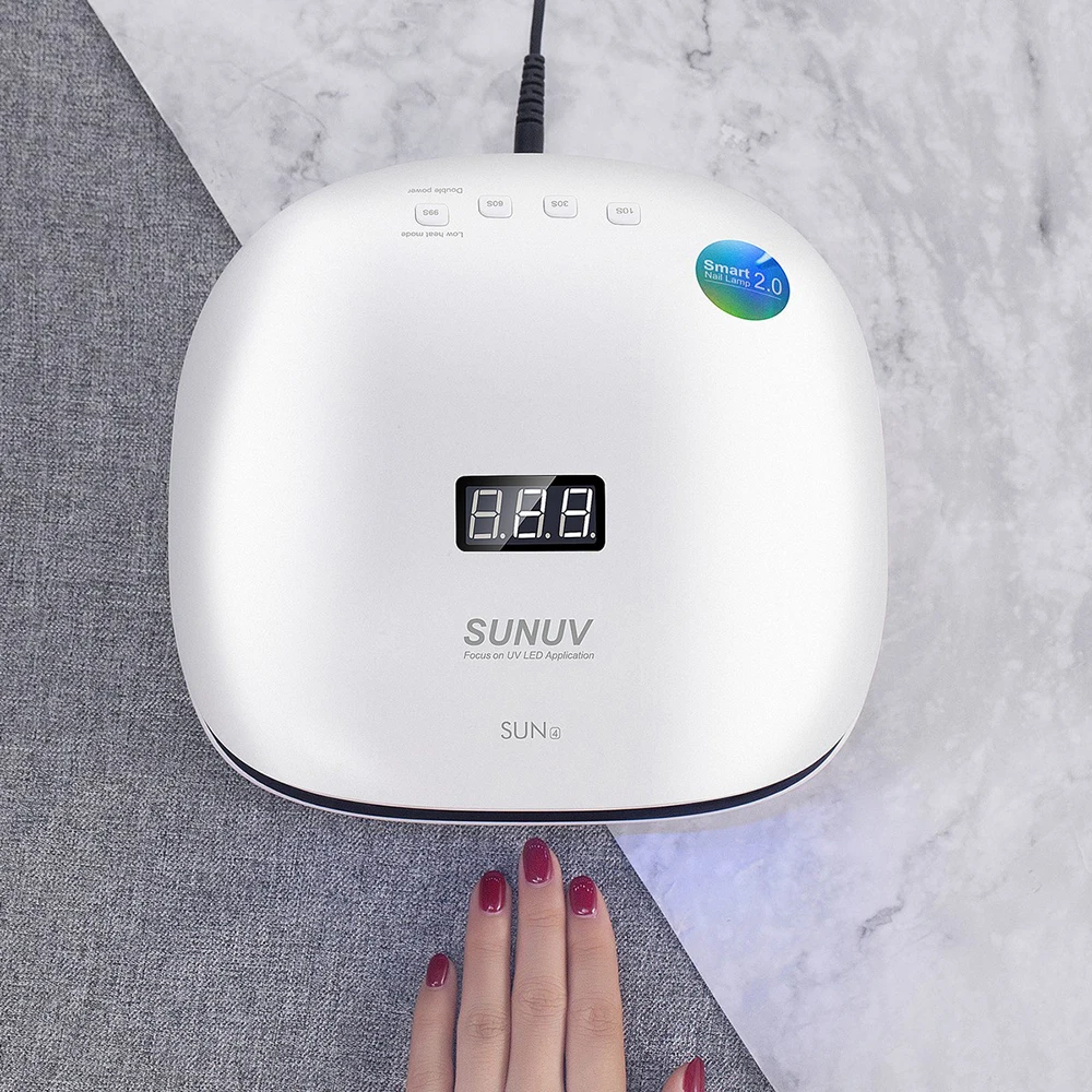  SUNUV SUN4 48W UV LED Lamps Nail Dryer Lamp with LCD Display Smart UV Phototherapy Nail Art Manicur - 32849062365