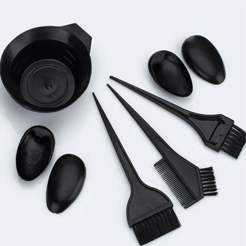 1 set Hair Color Mixing Bowls with 3 brushes Plastic Hair Tools Hair