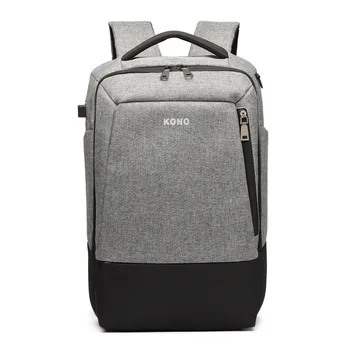 

KONO Women Men Laptop Backpacks with USB Charging Port School Bags For Boys Girls Padded Shoulder Bag Rucksack Daypack YD6869