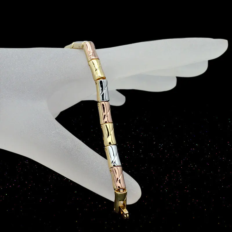 Vivari Модный магнитный браслет с бамбуковым растением для женщин, 17 шт., магнит, 3 цвета, звено цепи, роскошный женский браслет для влюбленных, лучшие подарки