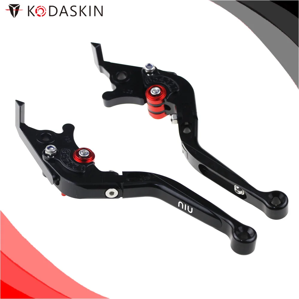KODASKIN мотоцикл подходит для NIU N1 N1S M1 U1 M + Складные Выдвижные рычаги тормоза и