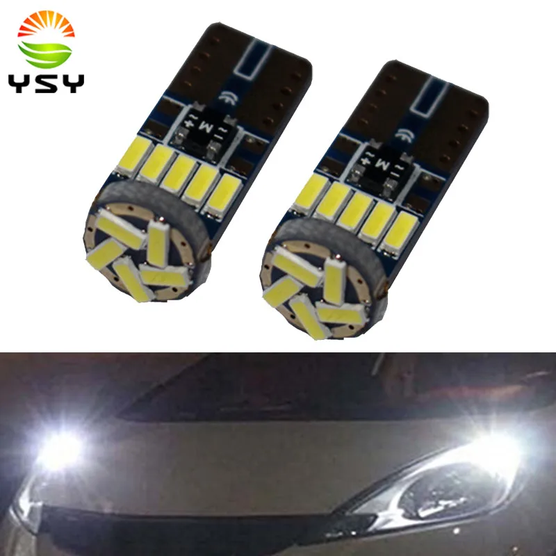 100 шт. T10 15SMD 4014 led Canbus без ошибки бесполярности Передний фонарь светодиодный T10 Canbus W5W светодиодный Магистральный светильник двери лампы Led потолочный плафон