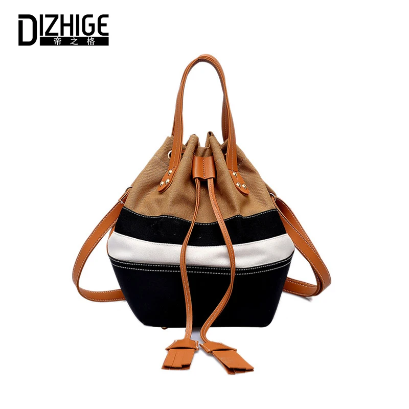 

DIZHIGE Brand Large Capacity Shoulder Bags Women Messenger Bag High Quality Crossbody Bags For Women Patchwork Rivet Handbag