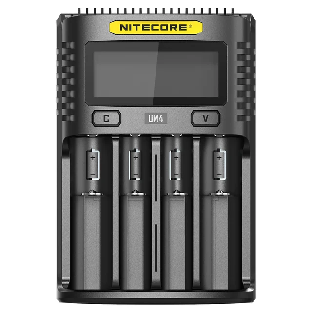 Best Price Nitecore UM4 Intelligent USB 4 Slot Charger LCD Display Ni-Cd Ni-MH Li-ion IMR Battery Automatic Universal Charger MAX 3A Output Best Price Nitecore UM4 Intelligent USB 4 Slot Charger LCD Display Ni-Cd Ni-MH Li-ion IMR Battery Automatic Universal Charger MAX 3A Output