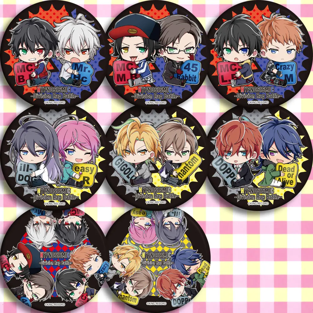 8 DRP HypnosisMic Division Rap Battle Doppo Izanami Iruma Arisugawa Nirou Ramuda Jinguji косплей реквизит брошь Милая