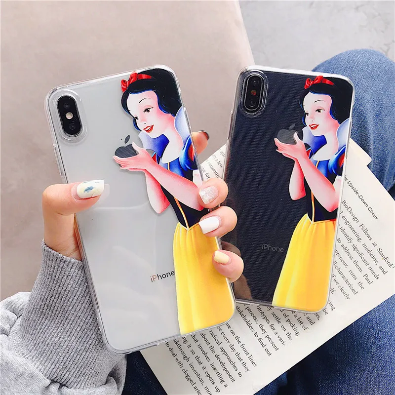 Милый мультяшный белоснежный чехол для iphone X XS MAX XR 7 6 S 8 Plus Мягкий силиконовый