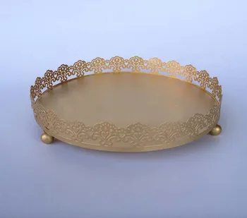 

Cake stand/cake tray with lace for wedding decoration 6 inches