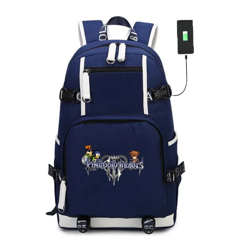 Новая игра Kingdom Hearts Школьный Рюкзак Bookbag Cartton Дети Подростки Путешествия плеча ноутбук сумки подарок - Цвет: KH3005