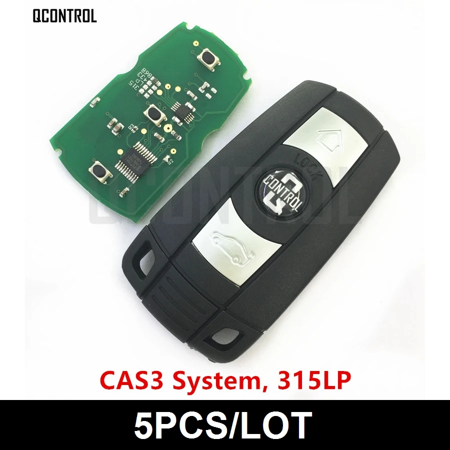 

QCONTROL Car Remote Smart Key DIY for BMW 1/3/5/7 Series CAS3 X5 X6 Z4 Vehicle Keyless Alarm 315LP