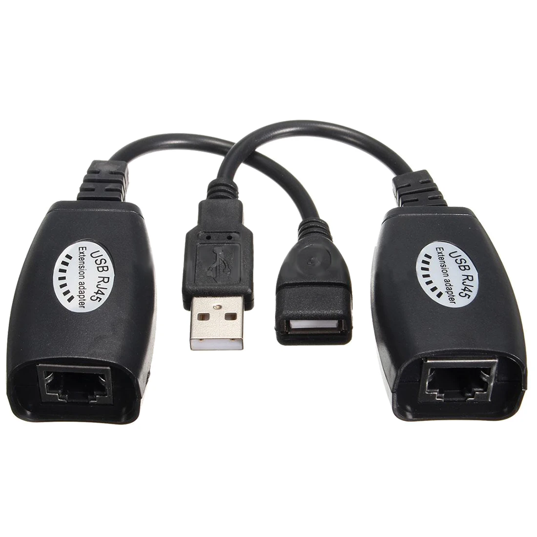 USB Extension RJ45 Cat5e/6 Cable LAN Adapter Extender Over