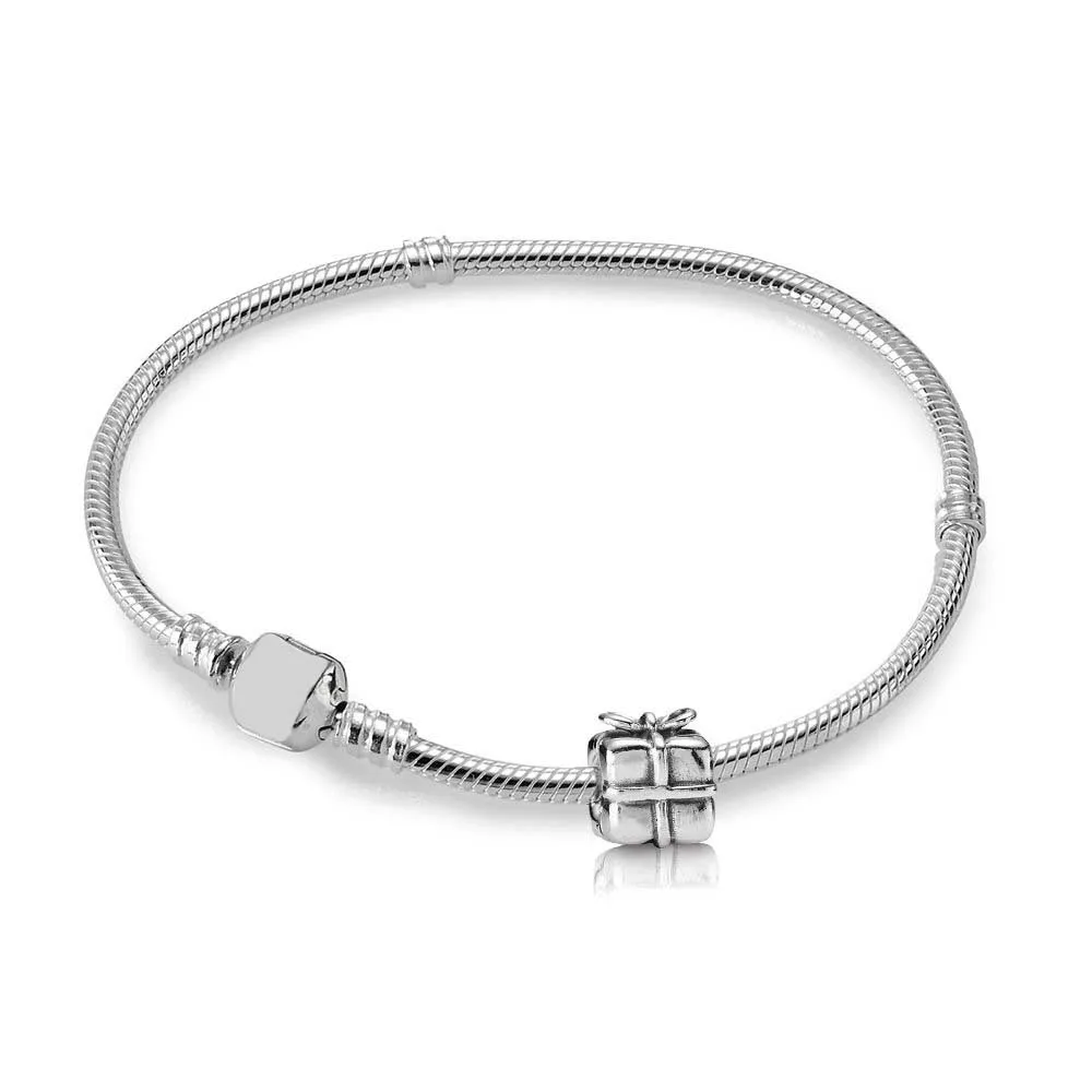 

DERMSPE Charm Pando 925 Sterling Silver SET WITH GIFT CHARM Fit DIY Bracelet FREE Send Original Box Women Design Gifts