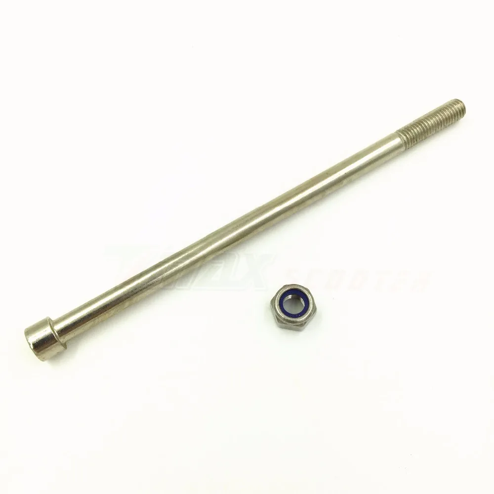 Electric/Gas Scooter Wheel Axle 10mm(D)X200mm(L) Stainless Steel Wheel