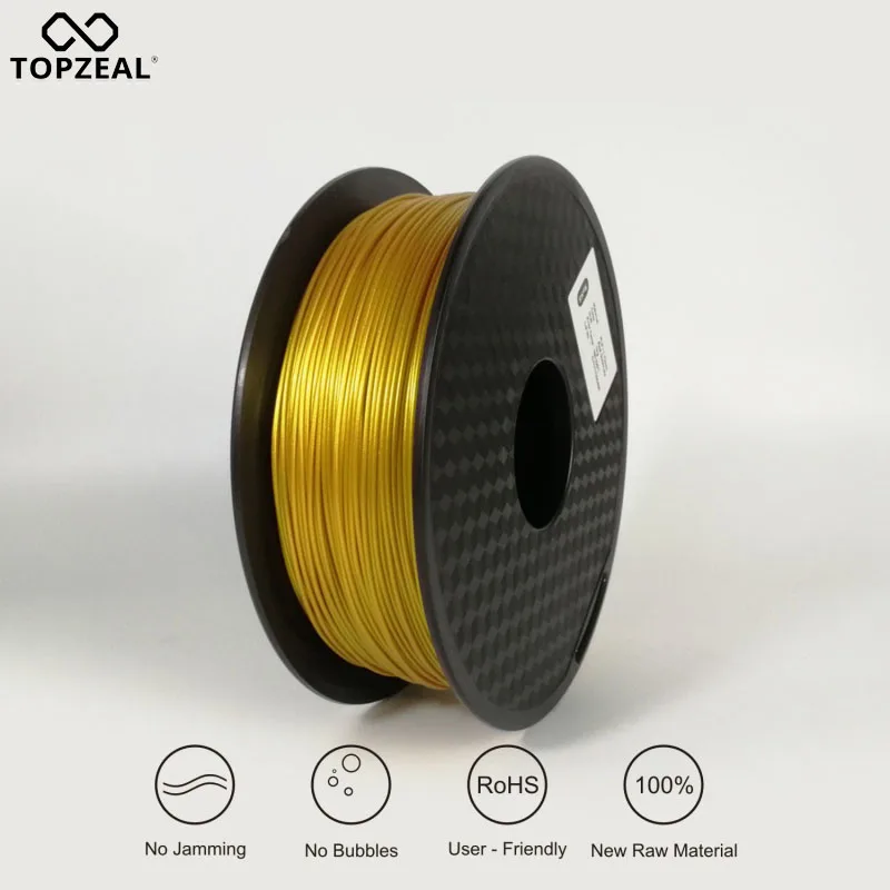 

Real-Gold Color 3D Printer Filament 1.75mm 3D filament 1KG/Roll PLA for 3D Printer or 3D Pen