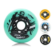 City Monkey Профессиональные роликовые коньки 80 76 72 мм колеса 85A колеса для детей взрослые мужчины слалом горка катание Patins LZ34