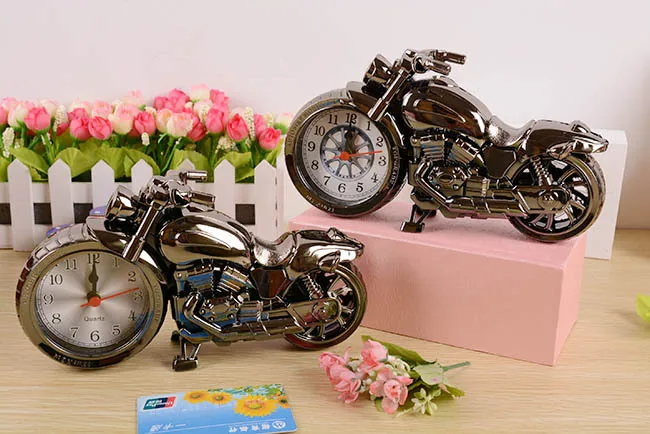 96 шт./партия PF168B Будильник-мотоцикл подарок на день рождения креативный Автомобиль Будильник для детей креативная пластиковая модель