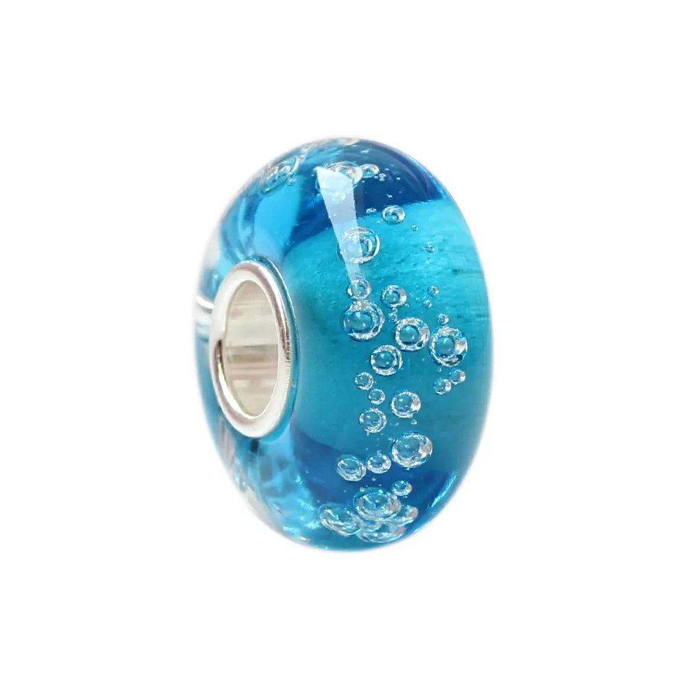 New Raindrops Class Charm Beads 925 Sterling Silver 4.5 mm Hole Charms Fit Original Troll Bracelet & Necklace Jewelry (1)
