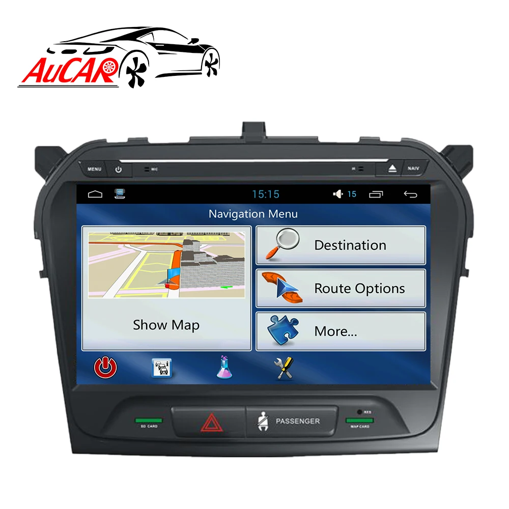 Top Android 8.1 2 din 1 din car radio DVD Player GPS Navigation for Suzuki Grand Vitara 2015 2016 2017- Bluetooth WIFI 4G IPS Stereo 5