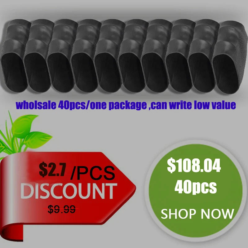 Wholesale 40pcs lot Tactical Pistol Rubber Grip font b Glove b font Cover Sleeve Anti Slip
