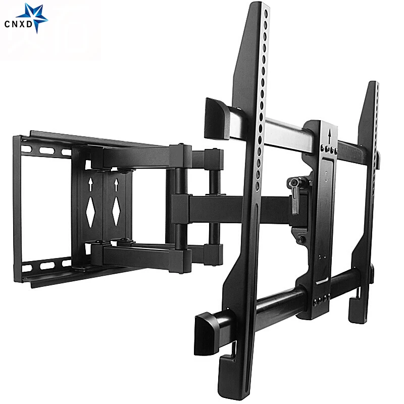 Full Motion TV Wall Mount Bracket Dual Articulating Tilt Swivel Arm