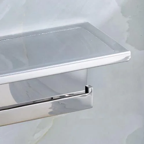 New Multi-function Paper Holders Bathroom Shelves Single Roll Toilet Bathroom Accessories 304 Stainless Steel