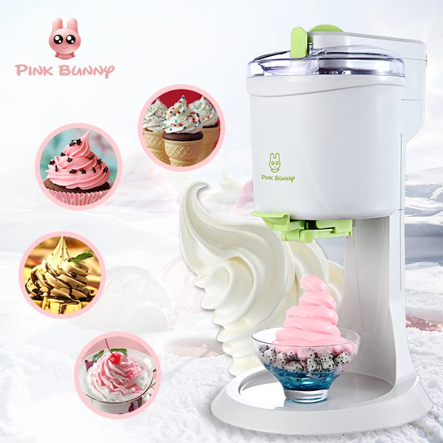Pink Bunny Machine Icecream Fully Automatic Mini Fruit Ice