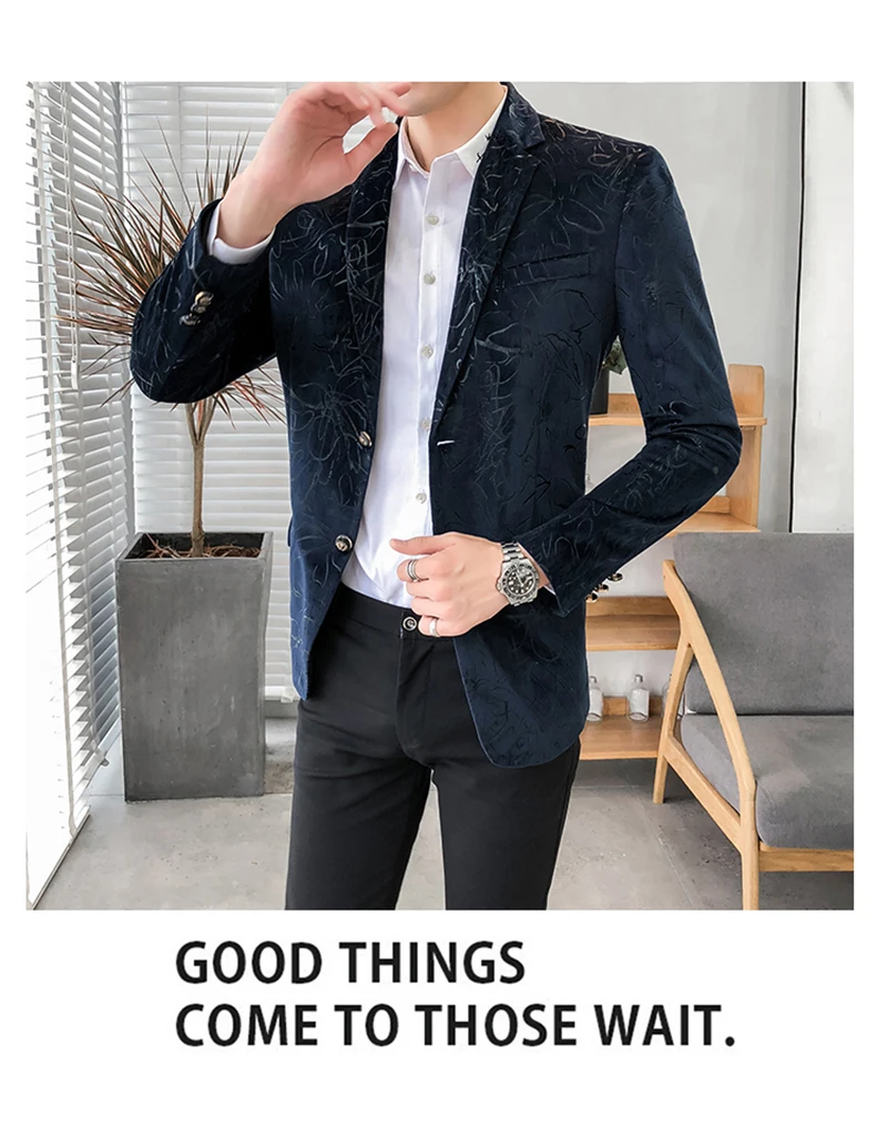 Blazer Masculino Slim Fit Casual Blazers Men Suits Wedding Blazer For Men  (8)