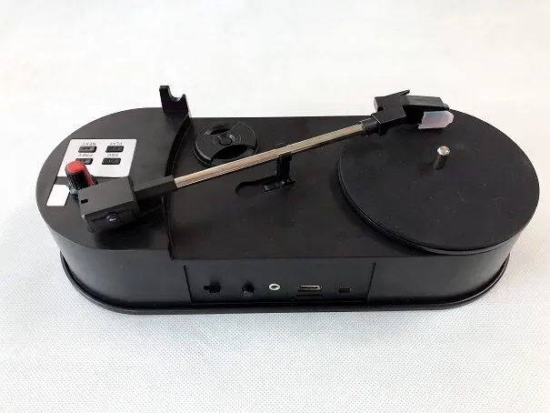 

EZCAP 33/45RPM Vinyl Record Player USB Turntables to MP3 Converter Player Save to USB Flash/SD Card, Built-in Speaker 2019 NEW