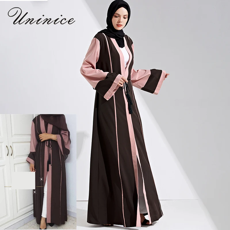 muslim open abaya maxi dress jilbab tassel sashes cardigan robe gowns kimono jubah ramadan muslim open abaya maxi dress jilbab tassel sashes cardigan robe gowns kimono jubah ramadan