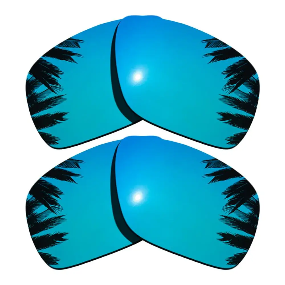 Поляризованные зеркальные линзы для замены покрытия для солнцезащитных очков-Оукли отправка 1 рамка разных цветов - Цвет линз: Ice Blue-Ice Blue