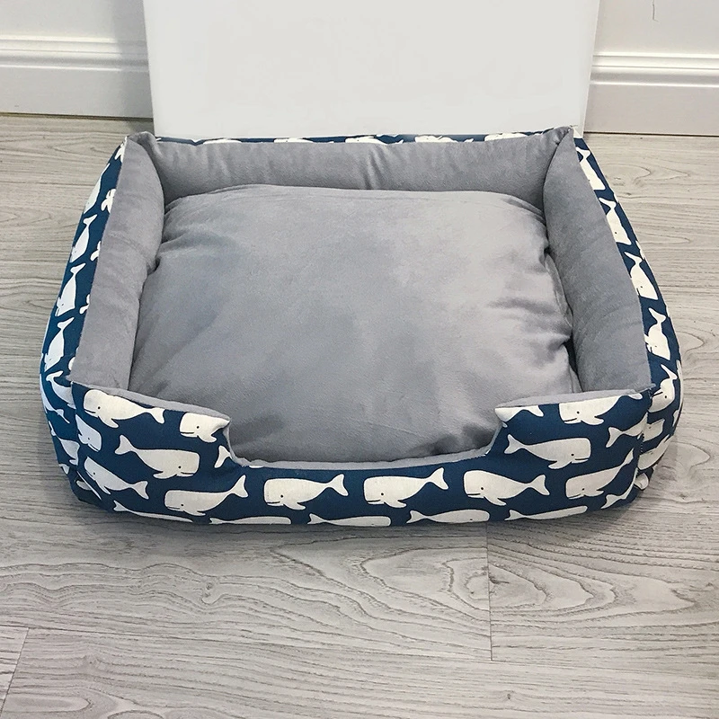 WCIC S-XL 7 видов конструкций теплая кровать для собаки моющиеся коврики для маленьких средних собак Мягкие осенние зимние кровати для домашних животных домик кровать для кошки Подушка Cama Perro