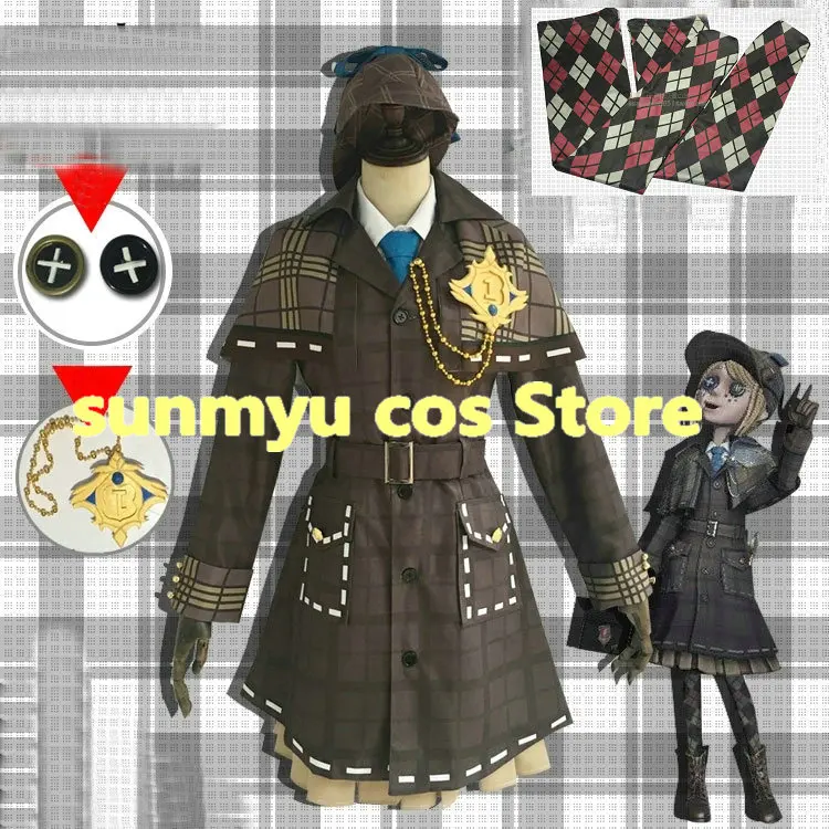 

Free Shipping!Identity V Emma Woods Miss Truth The First Anniversary British Detective Gothic Cosplay Costume,Size customizable