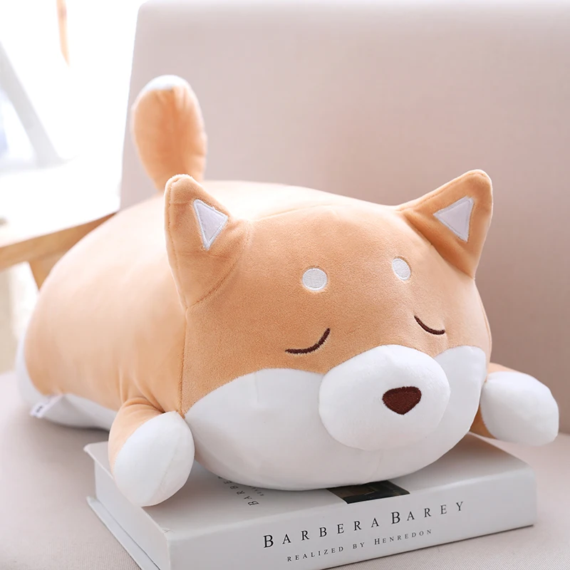 40 cm mignon obèse shiba chien fourrure peluche peluche doux kawaii animal  poupée dessin animé oreiller mignon cadeau enfant bébé enfant bonne qualité