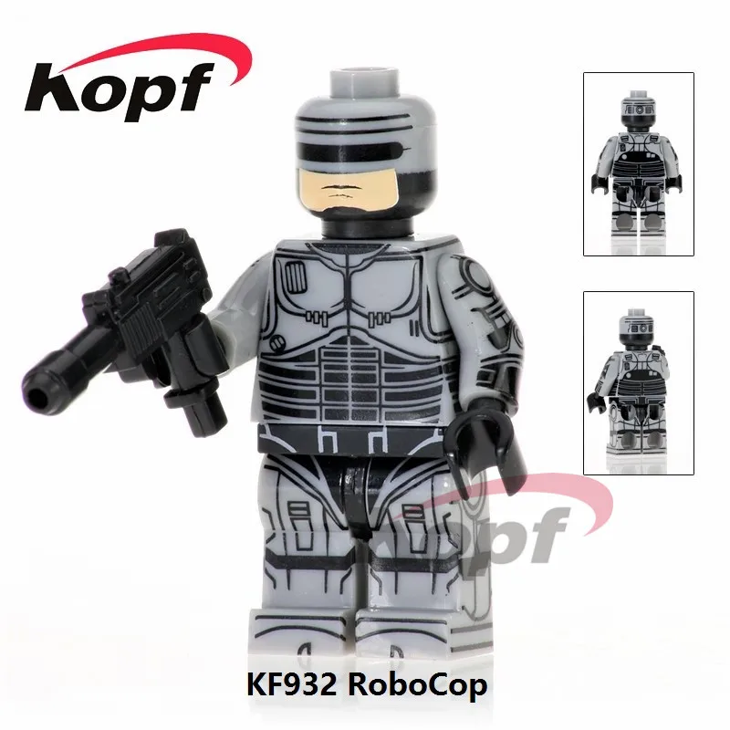 

Single Sale Robocop Movie Alex J. Murphy Voltron Team Godmars Space Super Heroes Building Blocks Children Gift Toys KF932