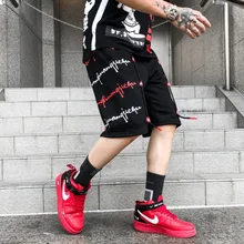 Новые мужские шорты, свободные мужские шорты Карго, крутые летние шорты на шнурке, шорты в стиле хип-хоп,, мужские шорты-Карго