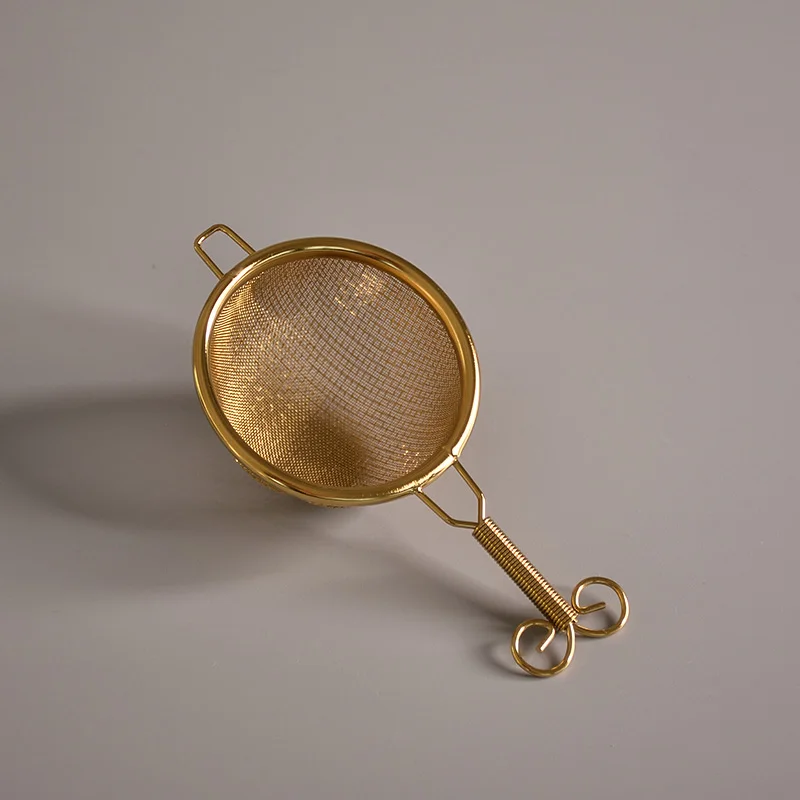 TANGPIN инструмент для кофе и чая, ситечки для чая из нержавеющей стали, аксессуары для чая кунг-фу - Цвет: Золотой