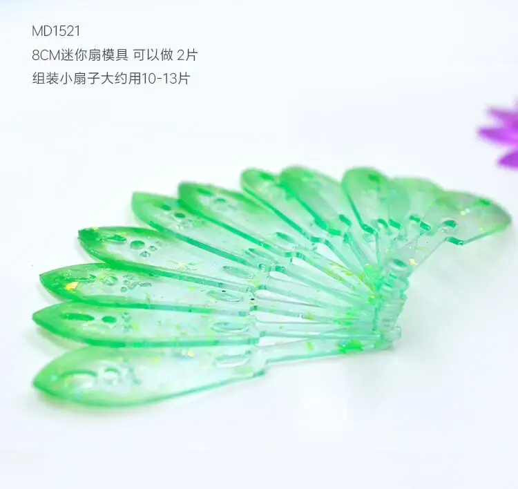 

2017 Transparent Silicone Mould Dried Flower Resin Decorative Craft DIY different style fans Type epoxy resin molds for jewelry