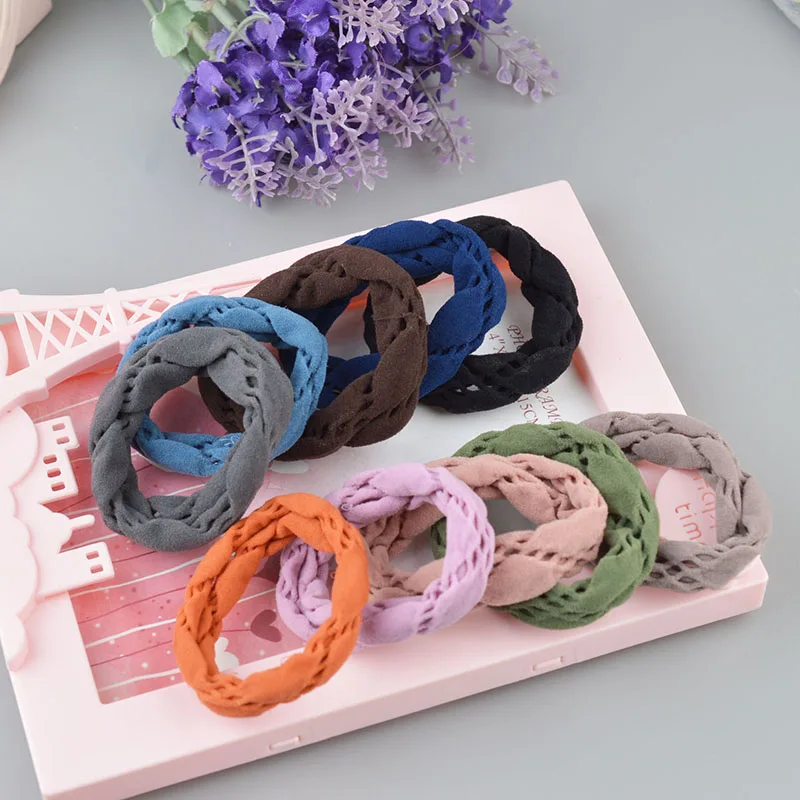 

3pieces New Women Big Wide Soft Rubber Bands Hair Holders Elastic Accessories Tie Gum Fashion A139