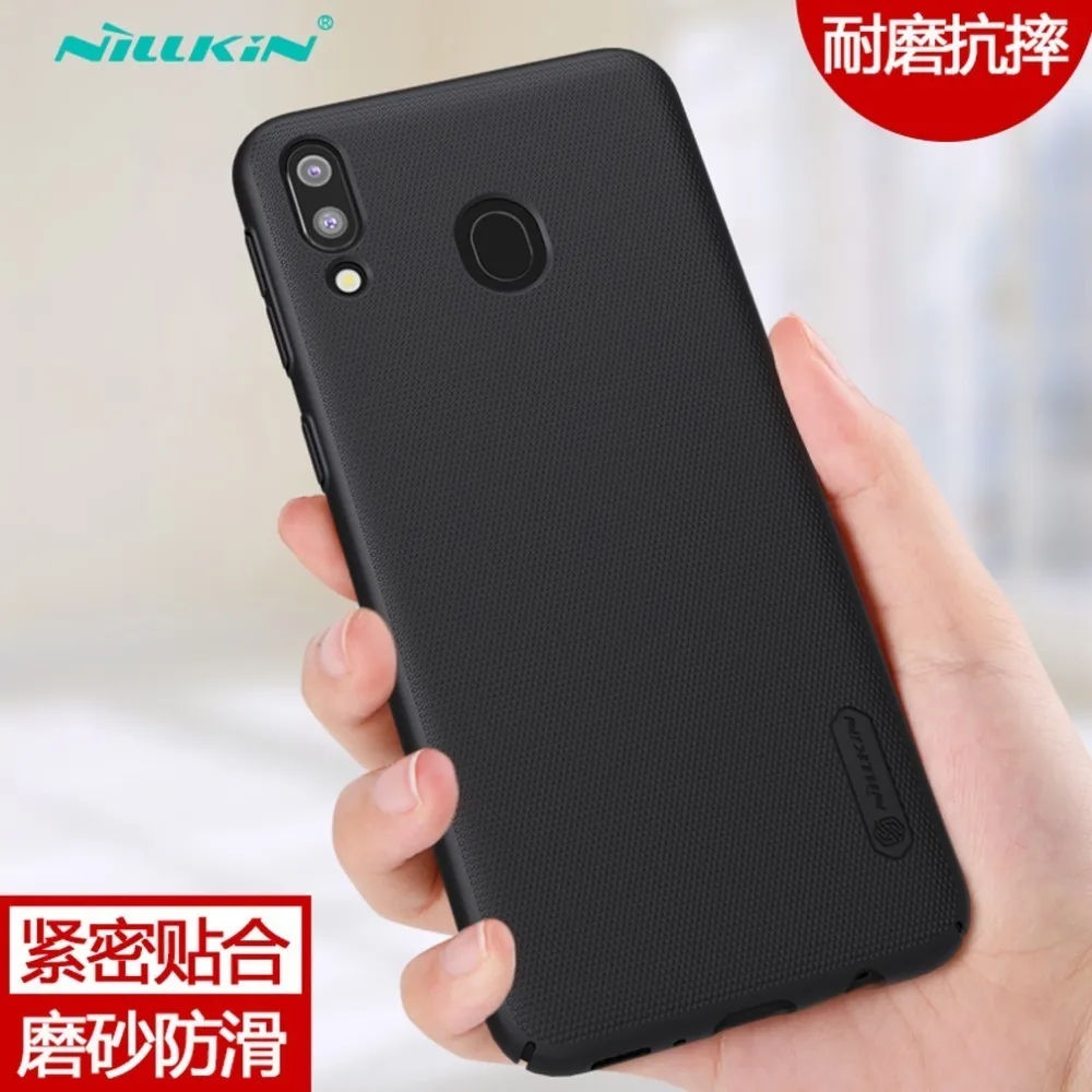 Чехол Nillkin для samsung M20 матовый защитный жесткий противоударный чехол с защитой от отпечатков пальцев для samsung Galaxy M20 чехол - Цвет: Black