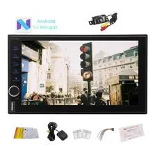 Android 7.1 Car Stereo Din in Dash GPS Navigation Radio Bluetooth Head Unit Support Touch Panel NO DVD Player with Backup camera