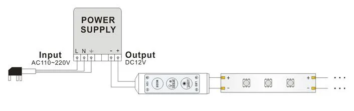 Mini 3key dimmer-connection