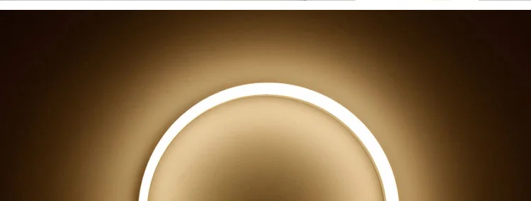 Modern LED Wall lights for bathroom aluminum hardware acrylic lampshade rings design Decoration indoor home lamp diameter 40CM