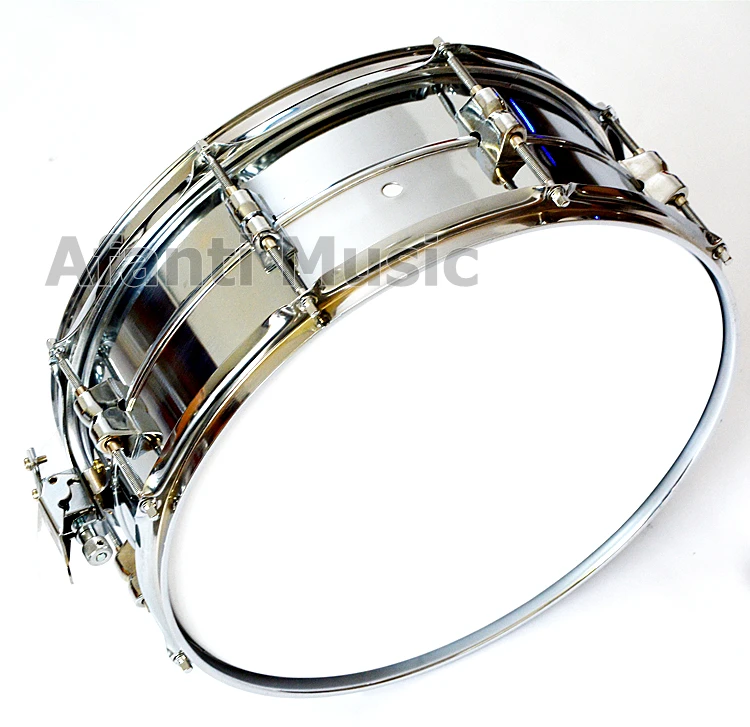 Afanti Music silver color 14 inch Stainless steel Snare Drum (ASD-100)