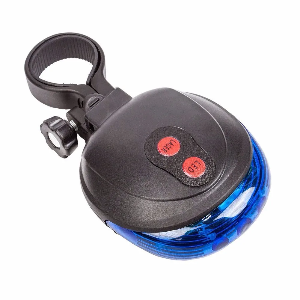 Outdoor&Sport 2 Laser +5 LED Flashing Lamp Rear Light Cycling Bicycle