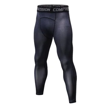 

2018 new men's tight-fitting pants Leggings Fitness male trousers Flexible breathable Plaid pant Large size