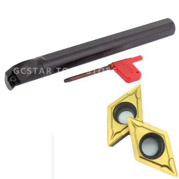 

S20R-SDUCR11 and DCMT11T304 08 10pcs Carbide Inserts cnc Lathe Internal Boring Bar Turning Tool Holder Set with Wrench