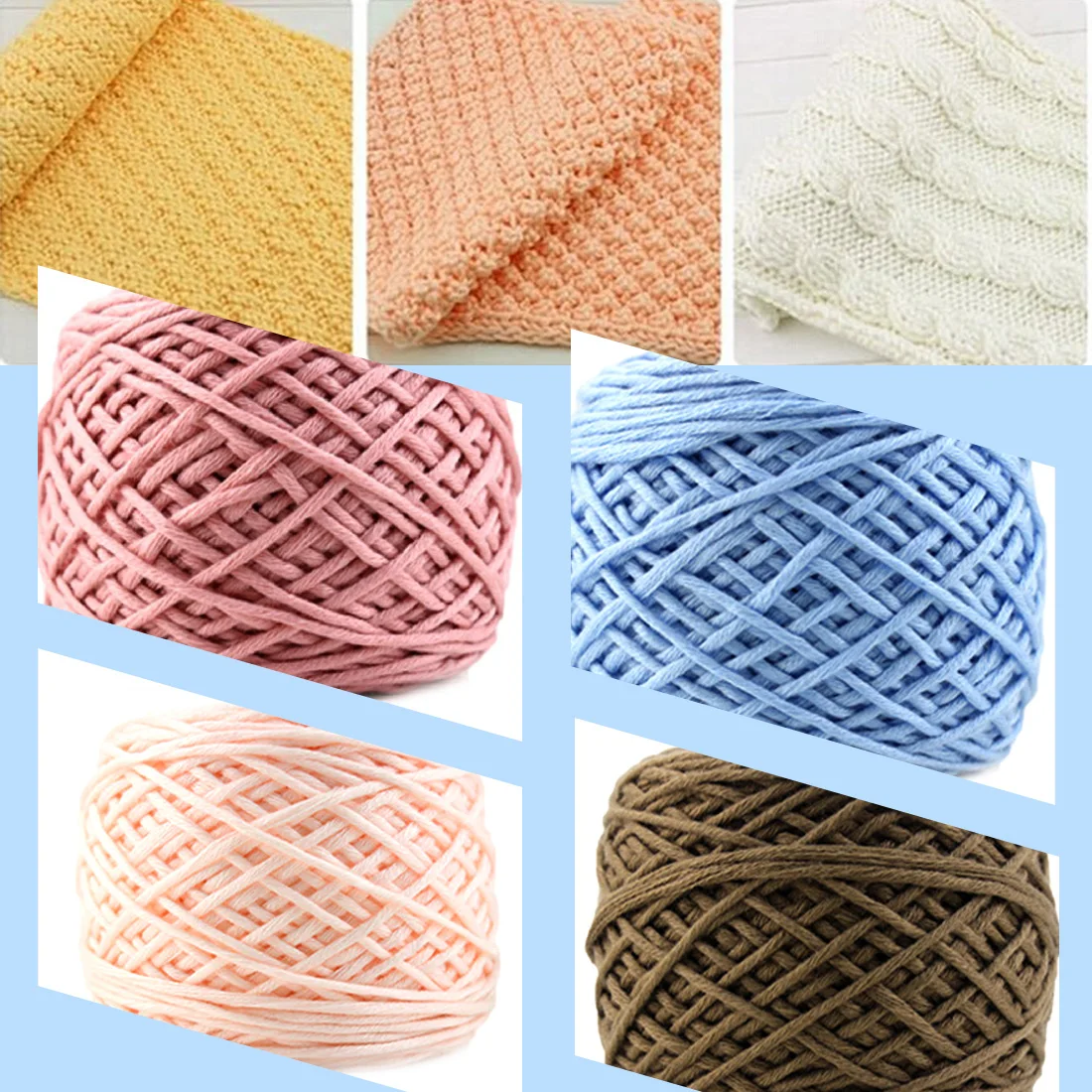 250 г/компл. DIY молочная хлопчатобумажная пряжа Детская шерстяная для вязания
